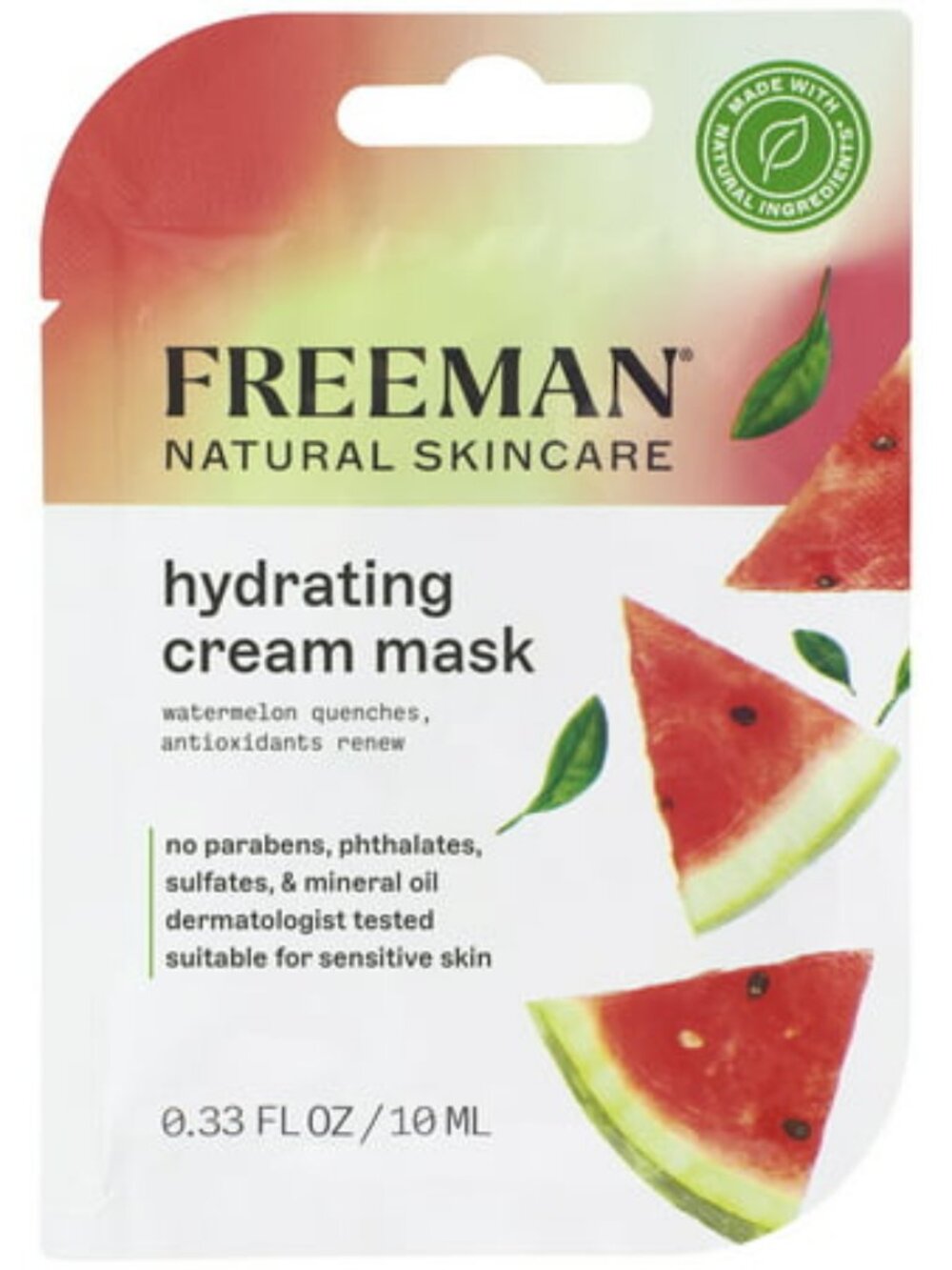 Freeman Natural Skincare Hydrating Antioxidant Cream Mask for Dryness